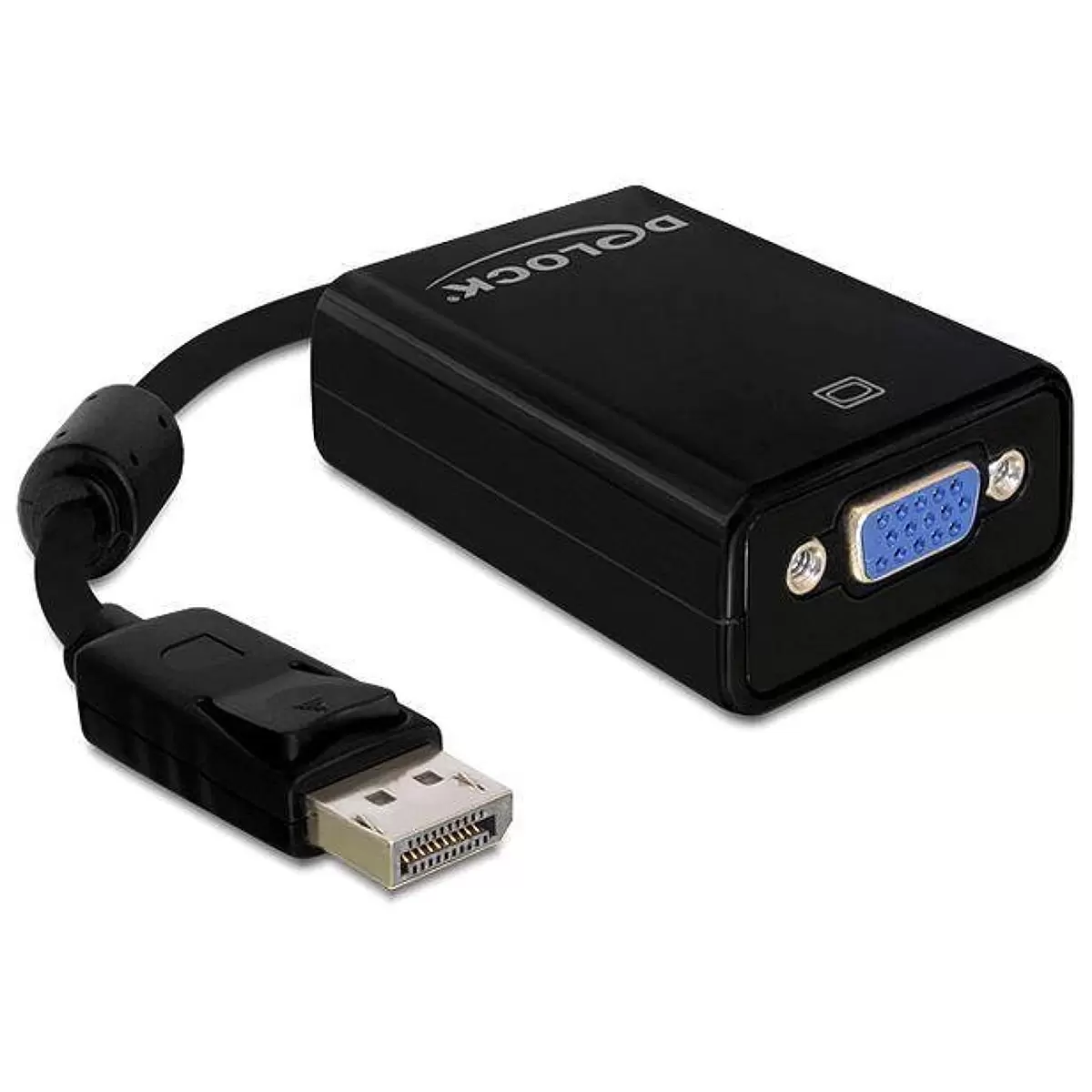 DELOCK Adapter DP-St > VGA-Bu 22.5cm bla